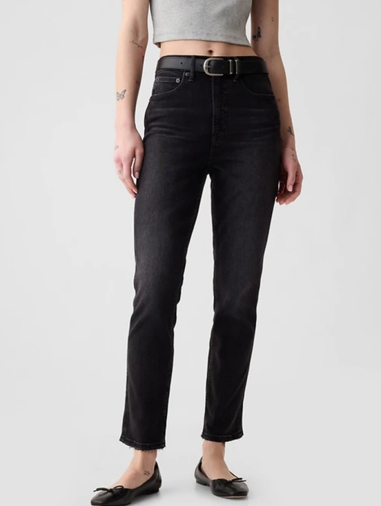 GAP Denim - Gap High Rise Vintage Slim Jeans. ColorWashed Black. Size 27.